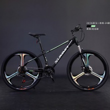 24/26寸两种规格可选圣马一体轮24变速自行车 成人山地车颜色多样