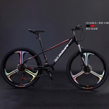 24/26寸两种规格可选圣马一体轮24变速自行车 成人山地车颜色多样