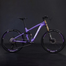 厂家现货直供速降山地车合金质感软尾油刹减震山地自行车颜色多样