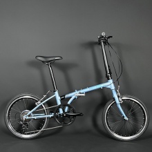 20寸7速变速器自行车 便携可折叠自行车 成人学生骑行自行车