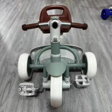 新款儿童玩具婴儿三轮车带铃彩色儿童三轮车1-6岁婴儿三轮车带折叠