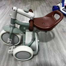 新款儿童玩具婴儿三轮车带铃彩色儿童三轮车1-6岁婴儿三轮车带折叠