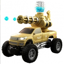 加特林水弹车遥控水弹连发越野皮卡车户外玩具儿童遥控玩具车