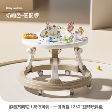 工厂直供婴幼儿学步车宝宝多种功能防侧翻带音乐可折叠宝宝助步车