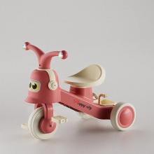 儿童三轮车可推可骑小孩脚踏车宝宝童车1-6岁带音乐滑行车玩具车