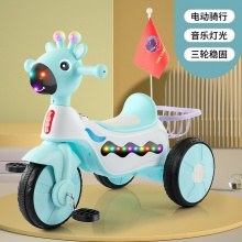 儿童电动三轮车儿童音乐脚踏车玩具卡通宝宝滑行车骑行车