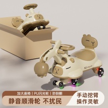 新款儿童挖机扭扭车1-3-6岁防侧翻男女宝宝大人可坐妞妞溜溜车