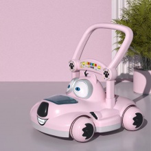 婴儿学步车3合1音乐卡通步行椅玩具音乐儿童学步车带轮子和座椅