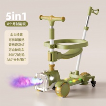 儿童滑板车三合一1-3-6岁男女宝宝滑行车可坐可滑行滑行车滑滑车