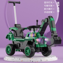儿童挖掘机玩具车可坐人加大号挖土机滑行车可骑钩机男孩工程车