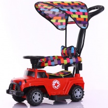 新款儿童滑行车带推把四轮扭扭车小孩宝宝多种功能助步推车