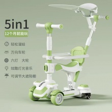 儿童滑板车1-2-3-6岁8男女小孩宝宝六合一婴儿推车溜溜车