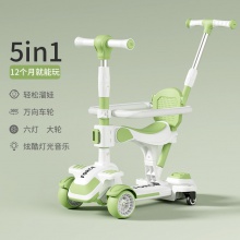 儿童滑板车1-2-3-6岁8男女小孩宝宝六合一婴儿推车溜溜车