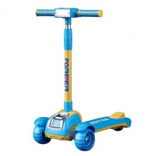 儿童燃料踏板车儿童踏板车不锈钢踏板车儿童3-15岁太阳能款