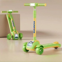 儿童燃料踏板车儿童踏板车不锈钢踏板车儿童3-15岁太阳能款