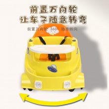 儿童电动车带遥控遛娃宝宝充电玩具车手推学步车餐椅代步车可坐人