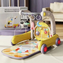 脚踏钢琴健身架新生儿多种功能婴儿助步车宝宝手推车防侧翻益智礼品