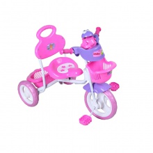 卡通风格彩色儿童自行车塑料儿童婴儿三轮车单座三轮车