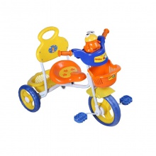 卡通风格彩色儿童自行车塑料儿童婴儿三轮车单座三轮车