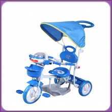 婴儿手推车三轮车儿童带篷手推车三轮自行车卡通三轮车