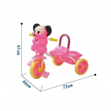 新设计可爱玩具儿童三轮车塑料材料骑行汽车玩具单座三轮车