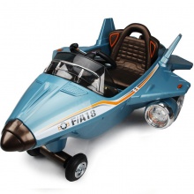 时尚设计 4轮飞机儿童电动骑行带音乐功率显示 儿童飞机电汽车