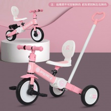 儿童三合一多种功能三轮车可变平衡车遛娃宝宝手推把车