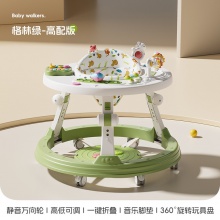 工厂直供婴幼儿学步车宝宝多种功能防侧翻带音乐可折叠宝宝助步车