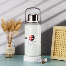 316不锈钢真空保温杯提手便携斜跨旅行壶户外大容量运动水壶