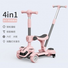 新款儿童滑板车1一6周岁礼物五合一宝宝可坐可推学步小孩滑板