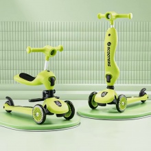 小童滑板车可推行可坐可滑单脚滑行儿童闪光DUO功能宝宝可贴牌