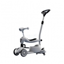 小童滑板车可推行可坐可滑单脚滑行儿童闪光DUO功能宝宝可贴牌