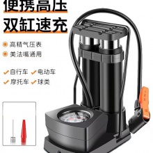 脚踩高压打气筒充气泵打气筒充汽车载家用摩托电动车多种功能便携式