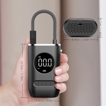 新款车载便携充气泵迷你自行电动轮胎手持无线充电汽车打气泵