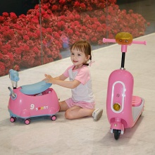 新款儿童滑板车2-7岁宝宝可坐骑三合一小孩扭扭溜溜车可滑推行