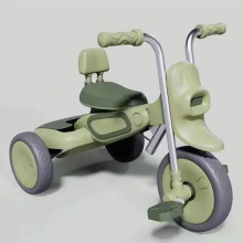新款时尚儿童三轮车1-6岁儿童三轮车音乐灯光折叠三轮车