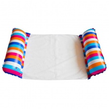 新款充气浮排户外可折叠靠背夹网浮床水上充气用品躺椅漂浮床