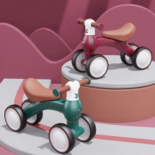 新款儿童平衡车无脚踏1-3岁宝宝学步四轮玩具溜溜车礼物礼品