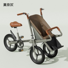 新品亲子母婴车反向装带娃神器遛娃代步三轮车接送孩子上学代步车