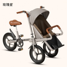 新品亲子母婴车反向装带娃神器遛娃代步三轮车接送孩子上学代步车