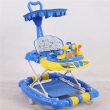 带轮子婴儿可折叠婴儿学步车独特的可以坐着和推动反O形腿防止翻滚