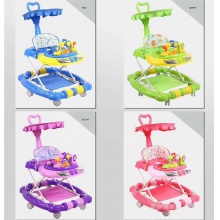 带轮子婴儿可折叠婴儿学步车独特的可以坐着和推动反O形腿防止翻滚