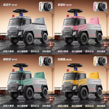 2025新款儿童消防车汽车玩具男孩可坐滑行车滑行儿童环卫车玩具