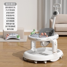 婴儿学步车多种功能防O型腿防侧翻可折叠6-18月两用学步车