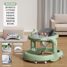 婴儿学步车多种功能防O型腿防侧翻可折叠6-18月两用学步车