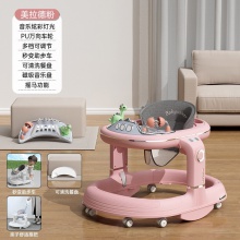 婴儿学步车多种功能防O型腿防侧翻可折叠6-18月两用学步车