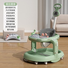 婴儿学步车多种功能防O型腿防侧翻可折叠6-18月两用学步车