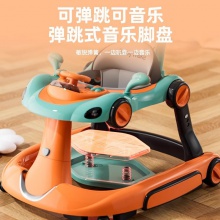 多种功能宝宝学步车婴儿一岁防o型腿可调节高度助步车四合一可折叠