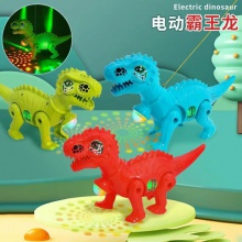 网红电动牵绳狗狗小猪玩具会走路灯光音乐地摊热卖男孩礼物