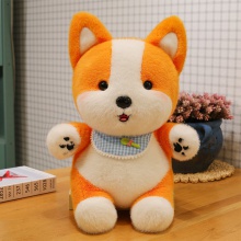 新款创意柴犬公仔围巾狗狗玩偶床上睡觉安抚抱枕夜市套圈公仔